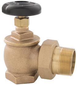 FIPS x MIPS Radiator Valve 1-1/4 in. Angle 15 psi