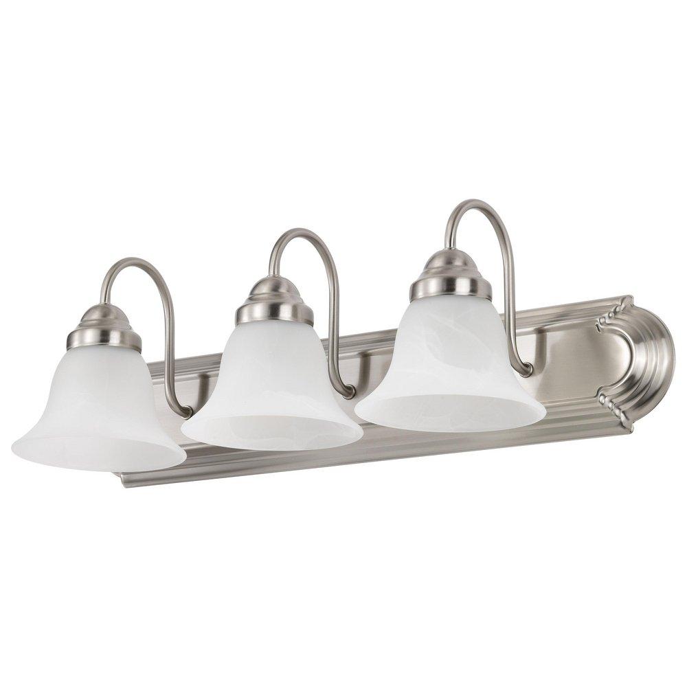 NUVO Brushed Nickel 3 Light 60W 24 in. Vanity 