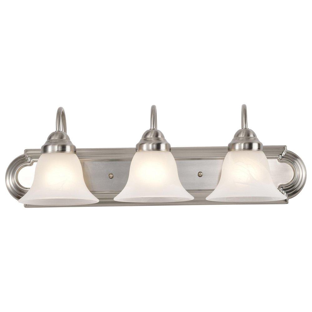 NUVO Brushed Nickel 3 Light 60W 24 in. Vanity 