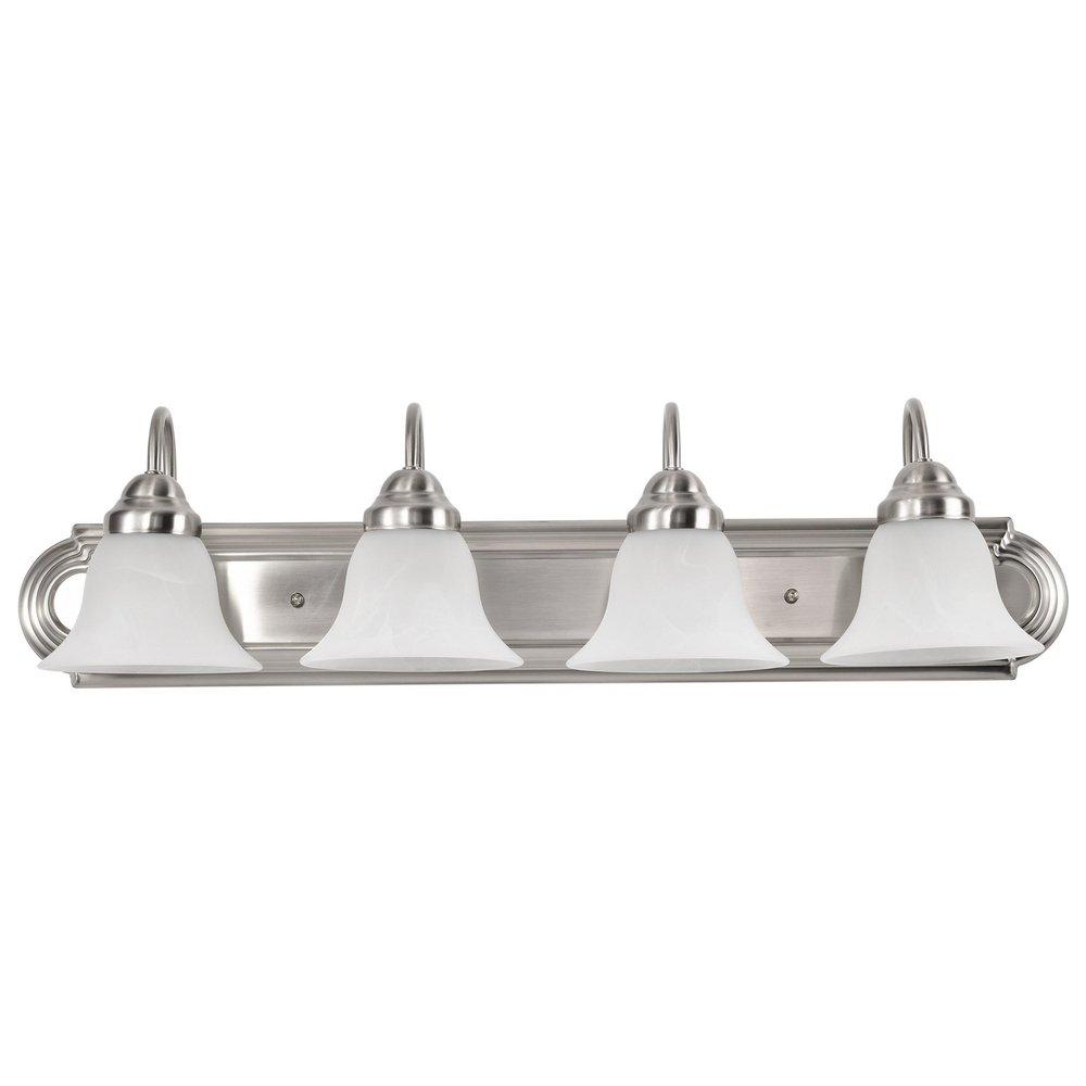 NUVO Brushed Nickel 4 Light 60W 30 in. Vanity 