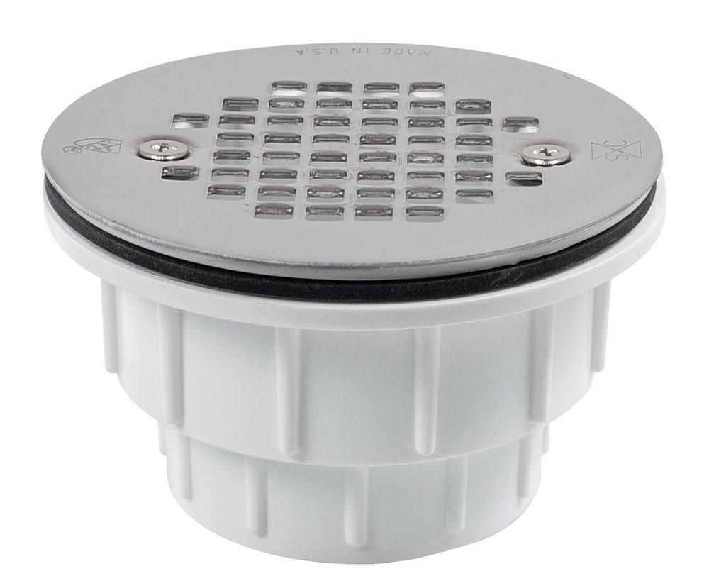 Sioux Chief White Hub Plastic White Shower Drain 