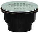 Sioux Chief Black Hub Plastic White Shower Drain 