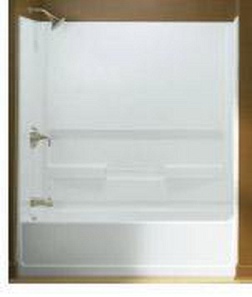 Sterling White 60 x 31-1/4 in. Soaker Alcove Bathtub Left Drain 