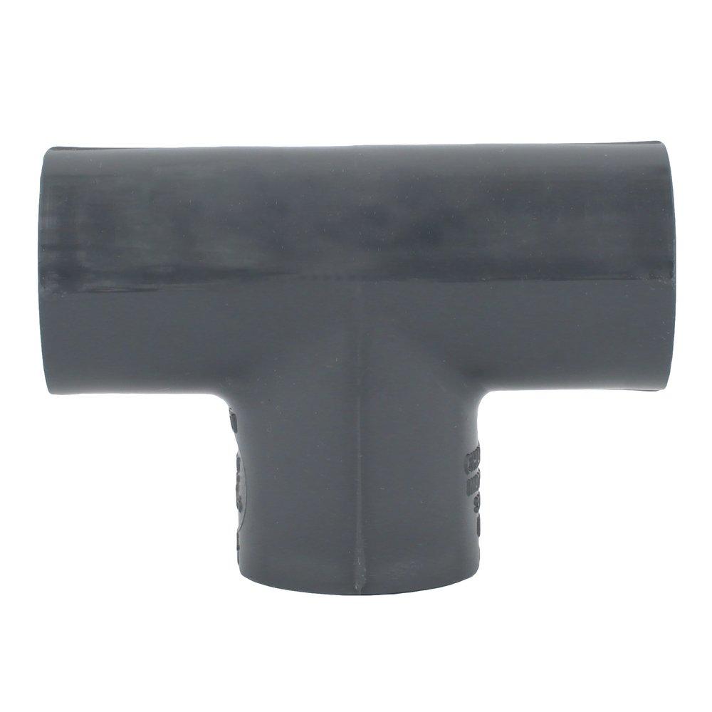 Dark Grey PVC Schedule 80 Tee 