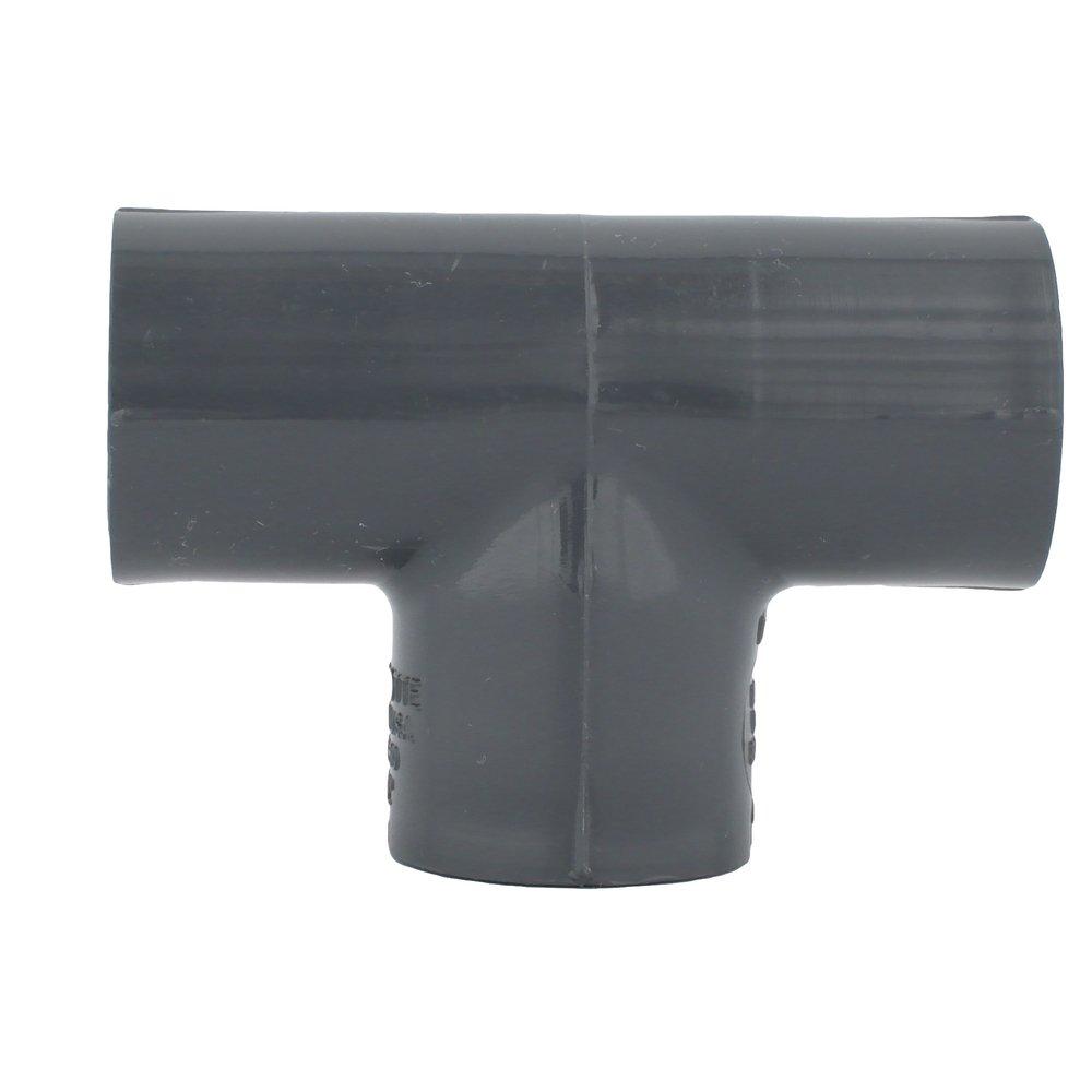 Dark Grey PVC Schedule 80 Tee 