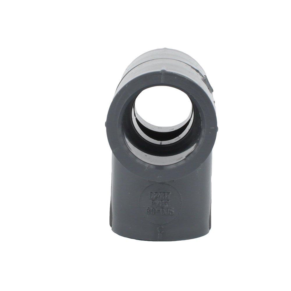 Dark Grey PVC Schedule 80 Tee 