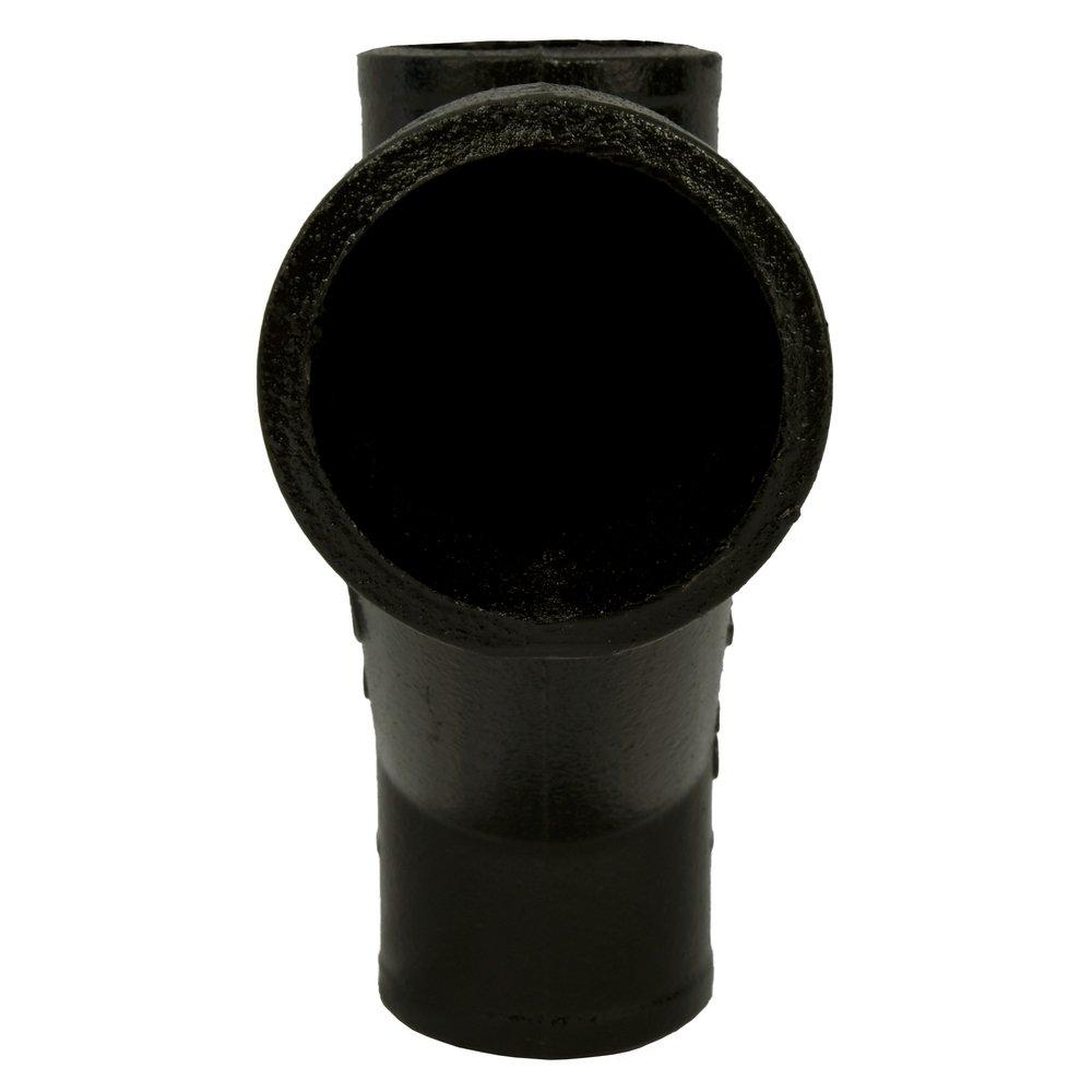 Black No Hub Cast Iron Combination Wye 