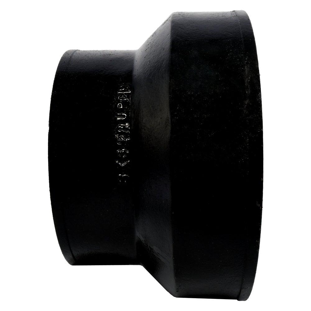 Black No Hub Cast Iron Reducer Short Concentric 