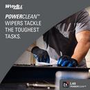 WypAll&reg; White Folded Rough Wipes 