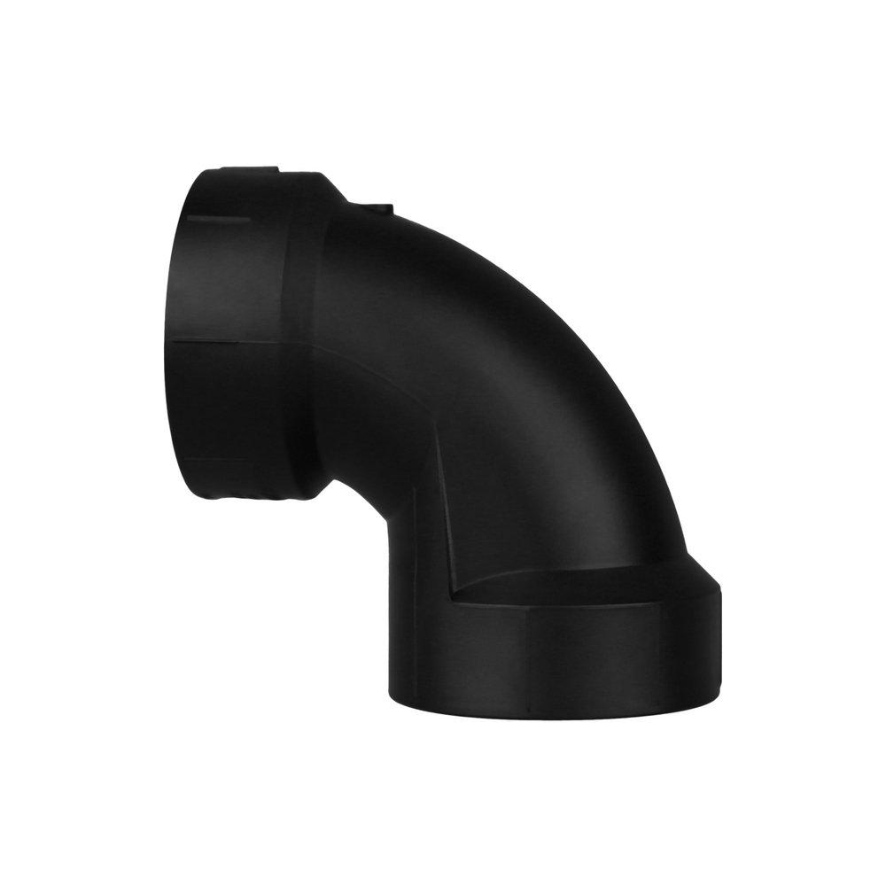 Black ABS DWV 90&deg; Elbow 