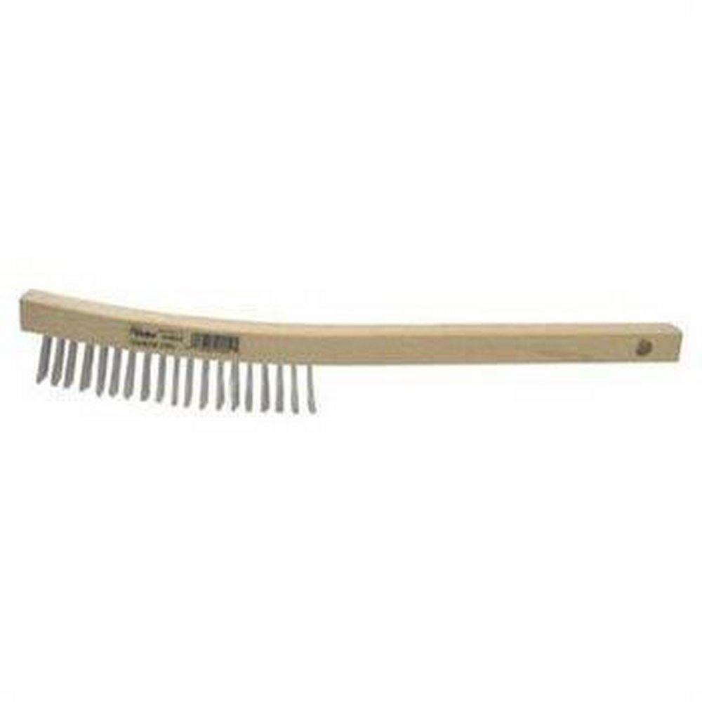 Weiler Stainless Steel Curved Handle Scratch Brush 
