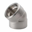 Alloy Stainless Products Socket Weld 3000# Straight 304L Stainless Steel 45 Degree Elbow 