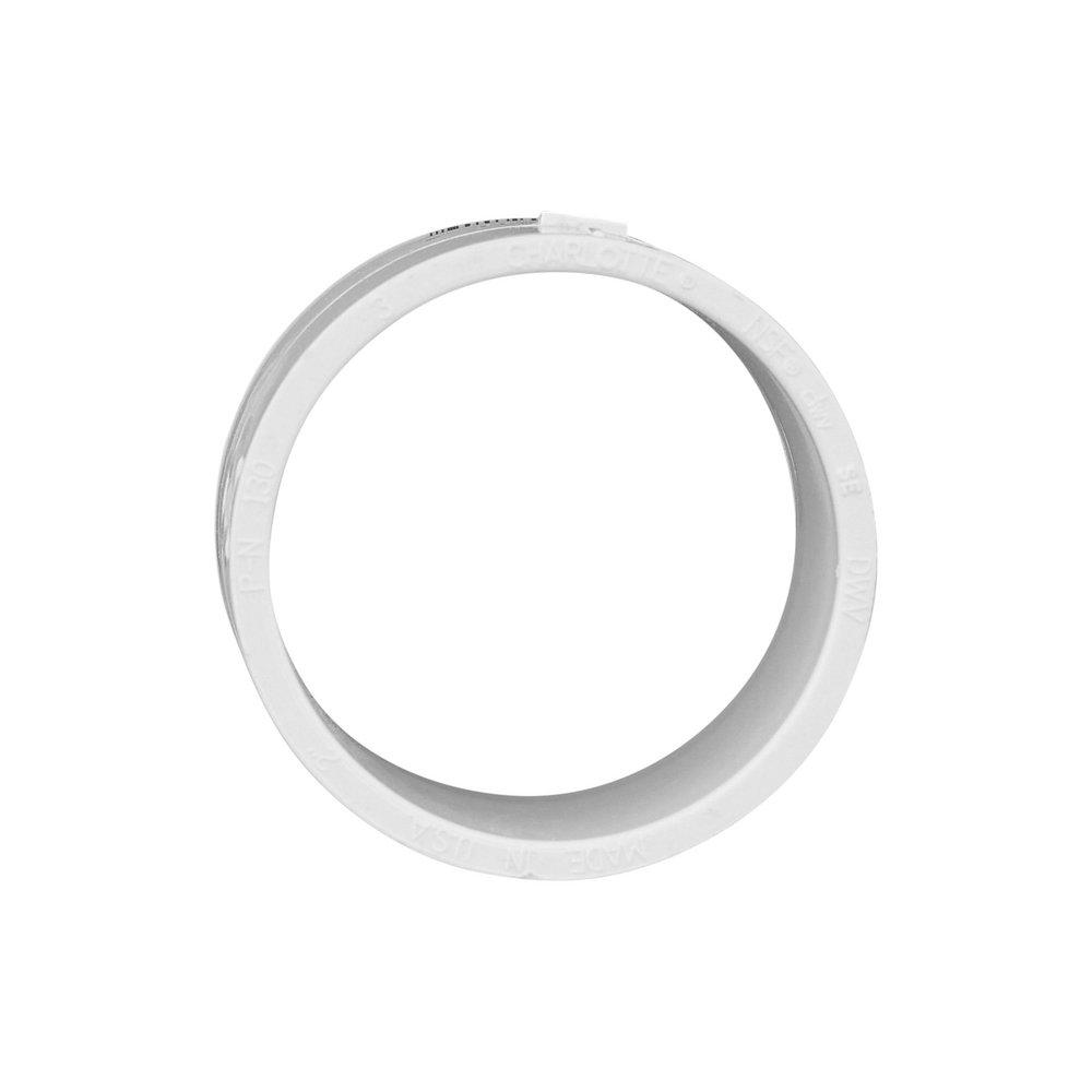 White PVC DWV Repair Coupling 