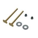 PROFLO&reg; Nickel Plated 1/4 in. x 2-1/4 in. Closet Bolts with Round Steel Washers and HEX Steel Nuts 