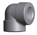 1-1/2 in. 3000# Galv A105 Threaded 90 Elbow Forged Steel Electroplated Galvanized