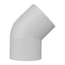 White Socket Weld 45 Degree Schedule 40 Plastic Elbow 