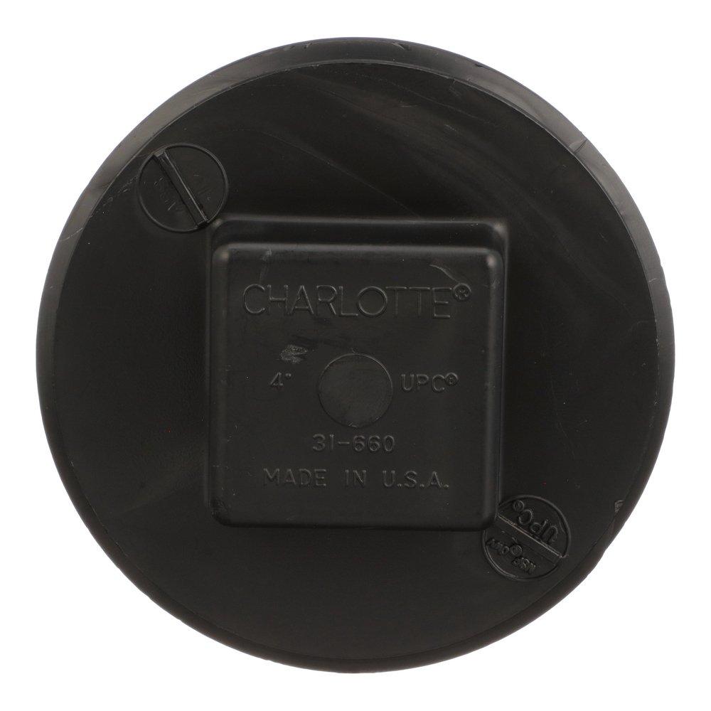 Black ABS DWV Cleanout Plug 