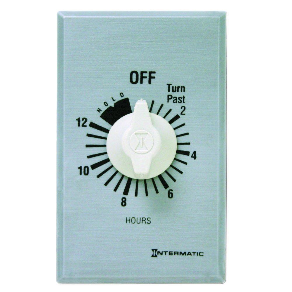 Intermatic Brushed Metallic 12 Hour Timer with Hold 