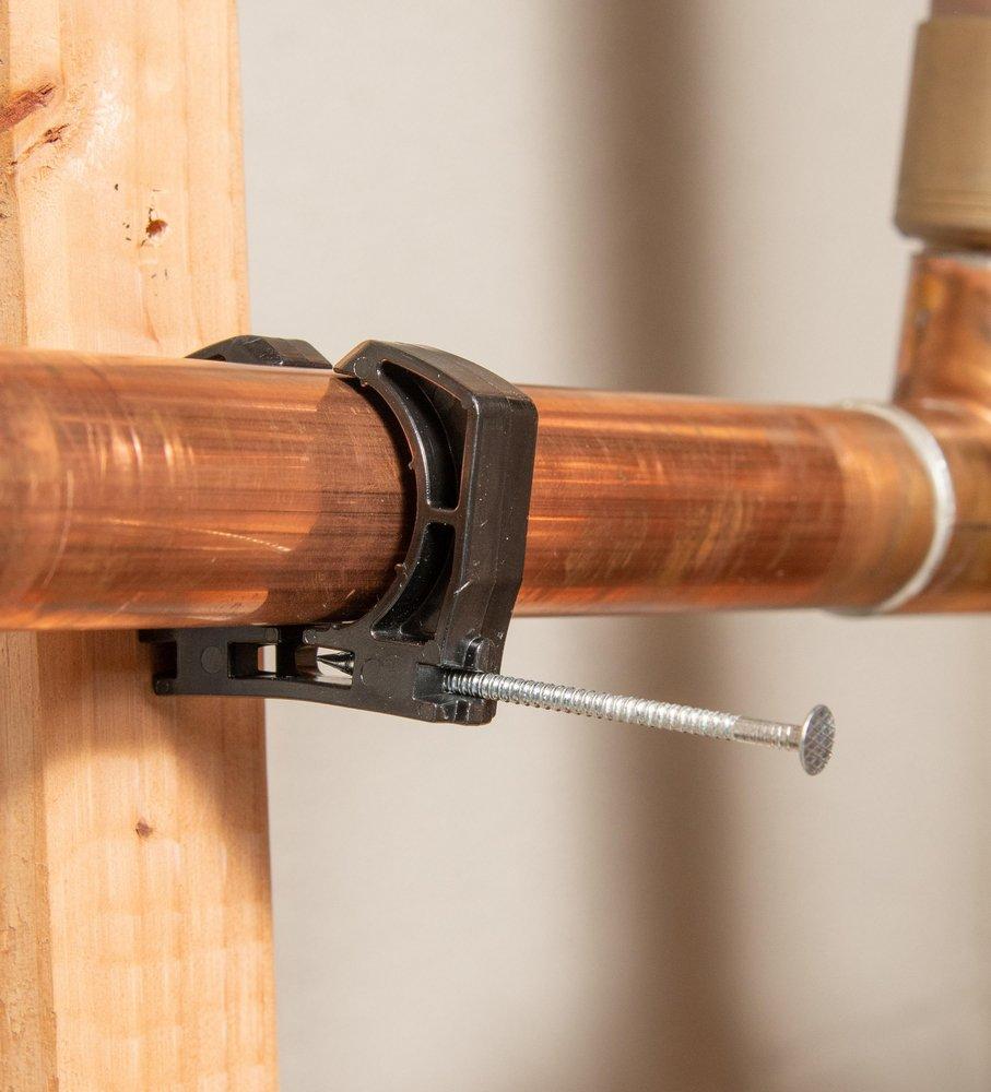 Oatey&reg; Grey Plastic Nail Barb Clamp in Grey 