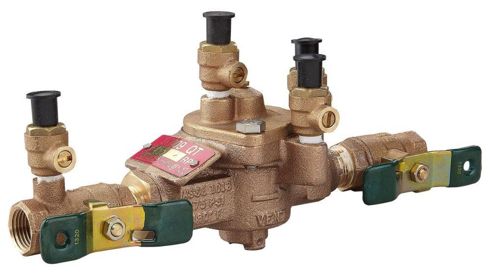 Watts Cast Bronze Epoxy Coated Bronze FNPT 175 psi Backflow Preventer 