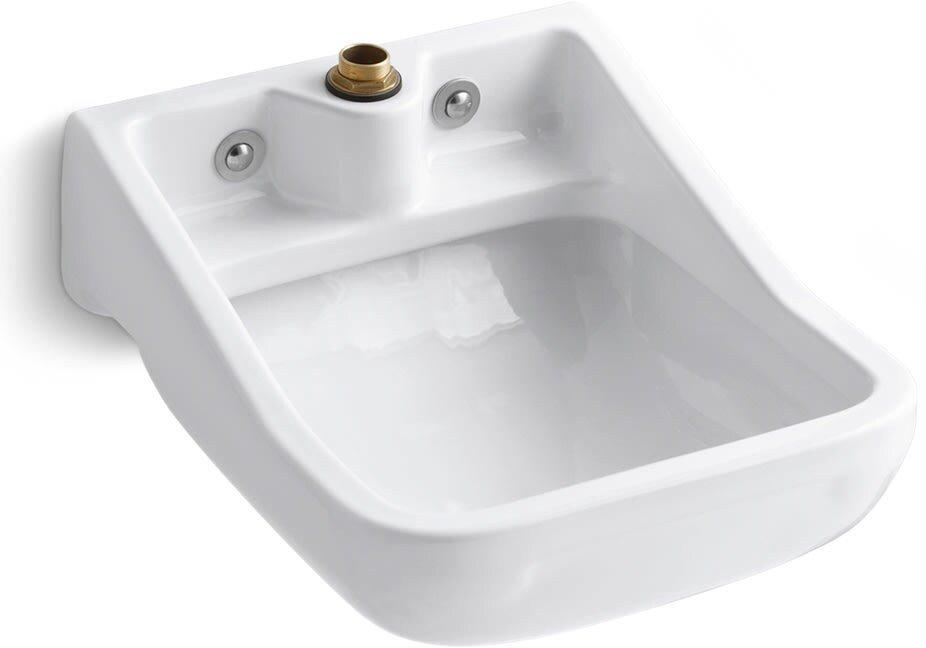 KOHLER White 25 x 21 in. Service Sink 