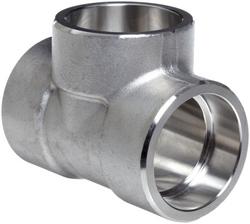 1-1/2 x 1-1/2 x 1 in. 3000# SS 304L SW Tee Stainless Steel Socket Weld