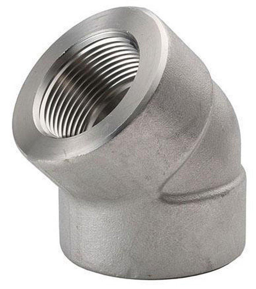 3000# SS 316L Threaded 45 Elbow Stainless Steel 