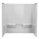 60 x 30 x 61-1/2 in. Tub & Shower Wall in White