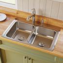 Elkay Lustrous Satin 33 x 22 in. Stainless Steel Double Bowl Drop-in Kitchen Sink in Lustrous Satin 