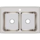 Elkay Lustrous Satin 33 x 22 in. Stainless Steel Double Bowl Drop-in Kitchen Sink in Lustrous Satin 