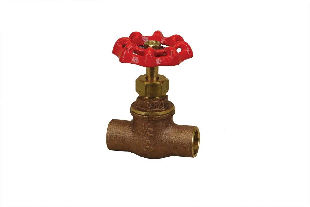 PROFLO&reg; Sweat Brass Economy Straight Stop and Waste Valve 