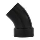 Black ABS DWV 45&deg; Street Elbow 