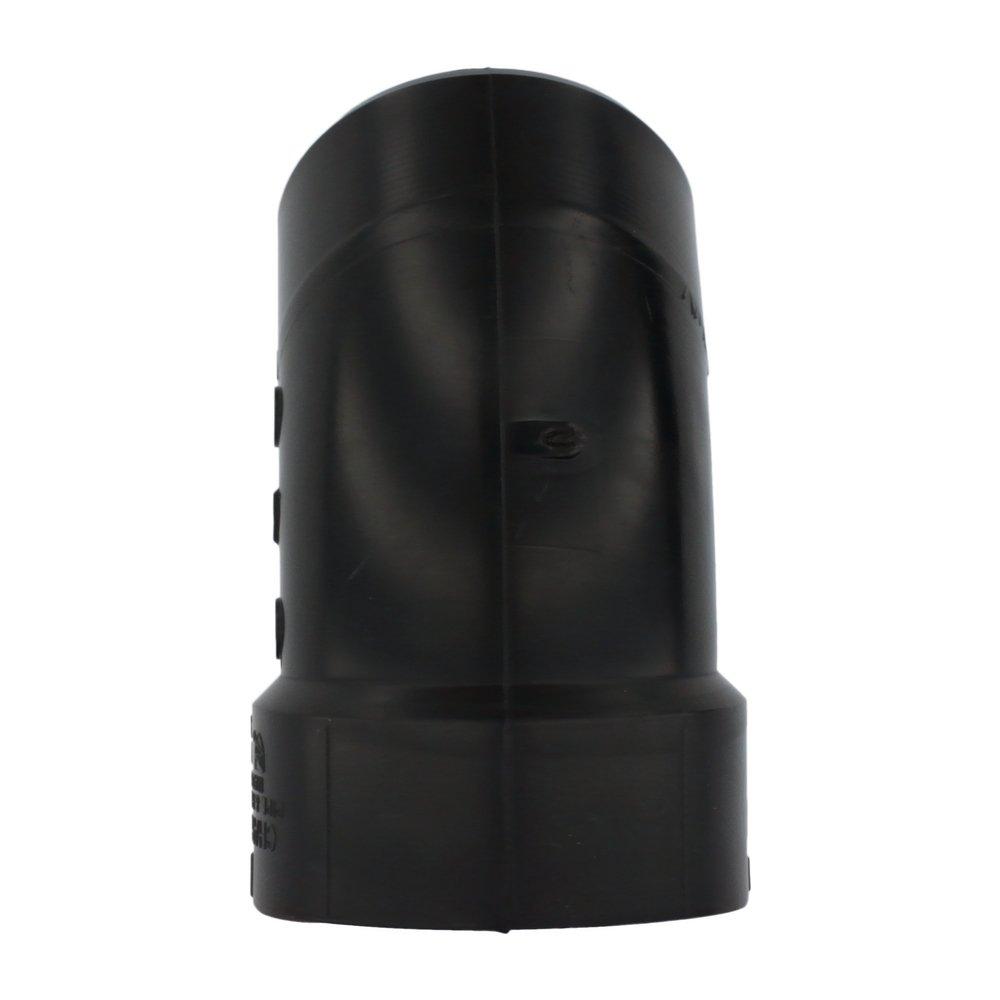 Black ABS DWV 45&deg; Street Elbow 