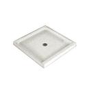 36 in. x 36 in. Shower Base with Center Drain in White with Black