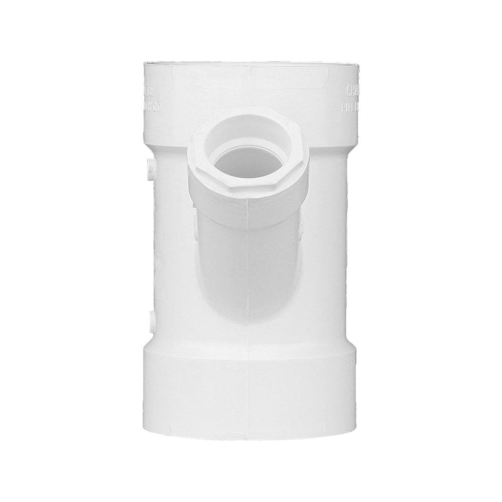 White PVC DWV Wye 