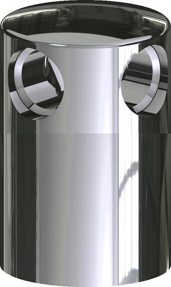 Chicago Faucets Polished Chrome Turret with 2-Side Outlet 