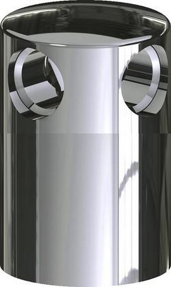 Turret with 2-Side Outlet in Polished Chrome