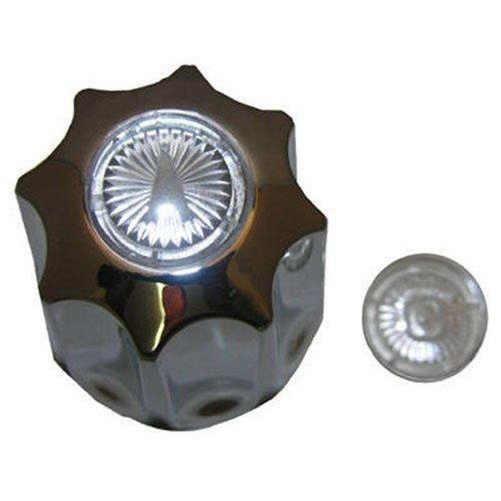 Gerber Plumbing Polished Chrome Large Hot Metal Handle Assembly Long Broach 