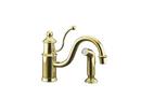 1.5 gpm 1-Hole Deck Mount Kitchen Sink Faucet with Single Lever Handle and Swing Spout in Vibrant Polished Brass