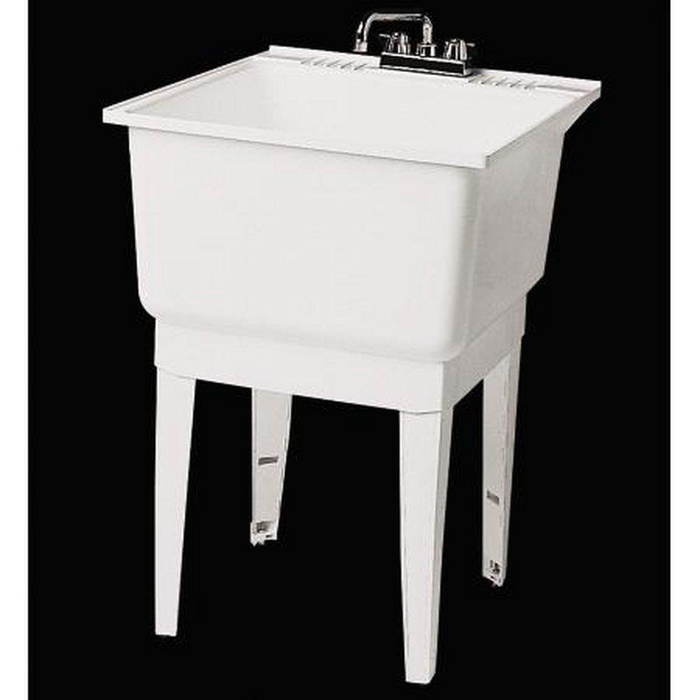 FIAT Products White 20 x 24 in. Floor Mount Laundry Sink 