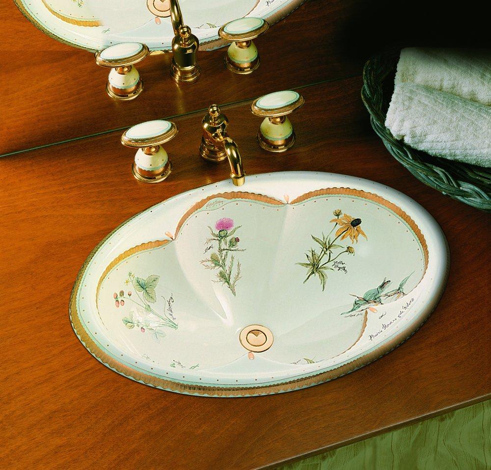 KOHLER Biscuit Oval Drop-In Bathroom Sink 