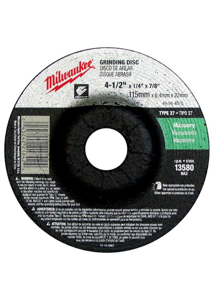 Milwaukee&reg; Black Grinding Disc 