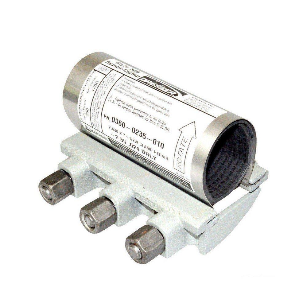 Dresser Inc 15 in. All Around 304 Stainless Steel Repair Clamp 4.75 - 5.14 in. 