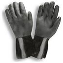 12 in. PVC Etched Grip Glove in Black