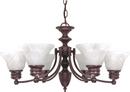 NUVO Old Bronze 6 Light 60W Chandelier 