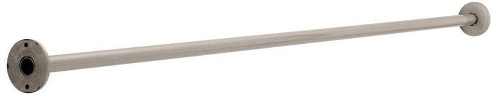 Franklin Brass Satin Nickel Shower Rod with Flange with Concealed Flange in Satin Nickel 