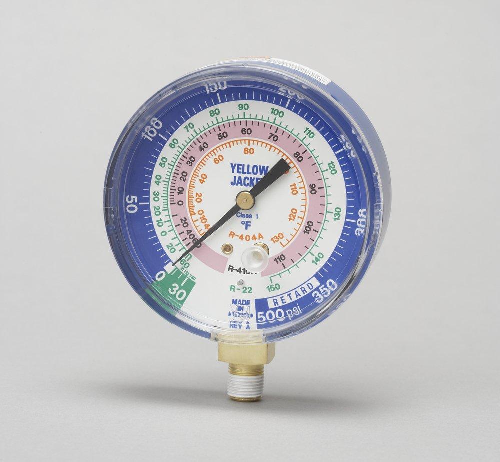 YELLOW JACKET&reg; Red Compound Gauge in Blue 