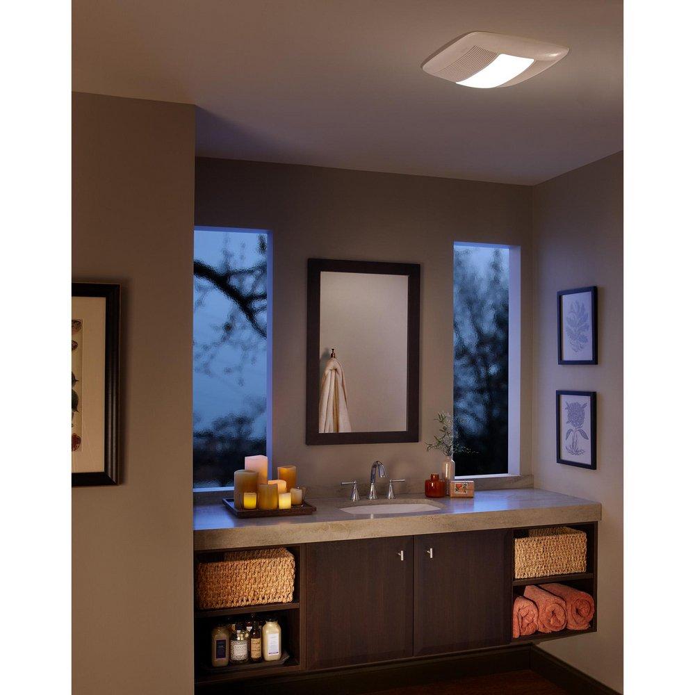 Broan White Bathroom Exhaust Fan in White 