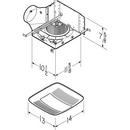 Broan White Bathroom Exhaust Fan in White 
