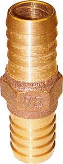 3/4 in. Barbed Red Brass Hex Coupling